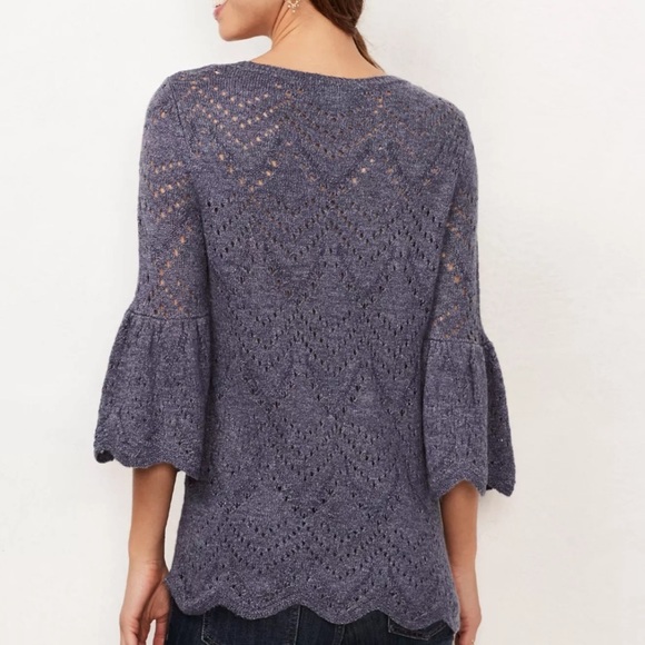 Lauren Conrad Eyelet Crewneck Sweater - Picture 2 of 7